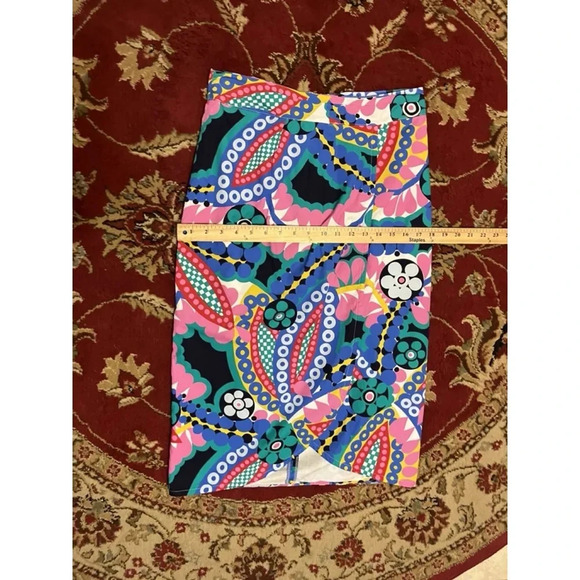 J. Crew Tie-back tulip skirt in colorful Ratti kaleidoscope floral Size 8 - Picture 3 of 8